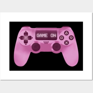 Pink controller - Game on Posters and Art